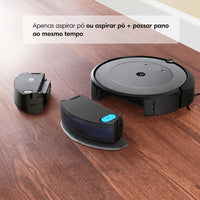 Robô Roomba i5+ Combo Aspirador e Passa Pano com esvaziamento Automático da iRobot - Bivolt