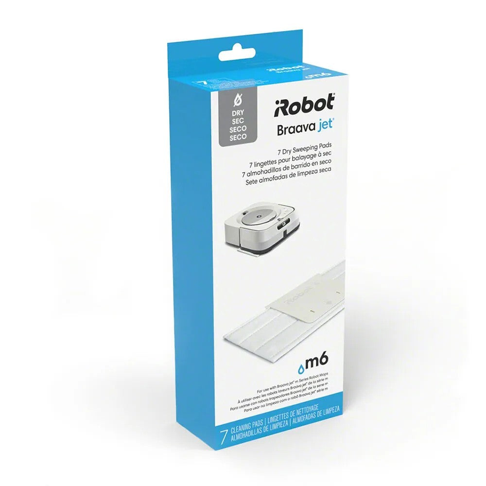 Almofadas de Limpeza Seca para Braava Jet® m6 - Pacote com 7 unidades