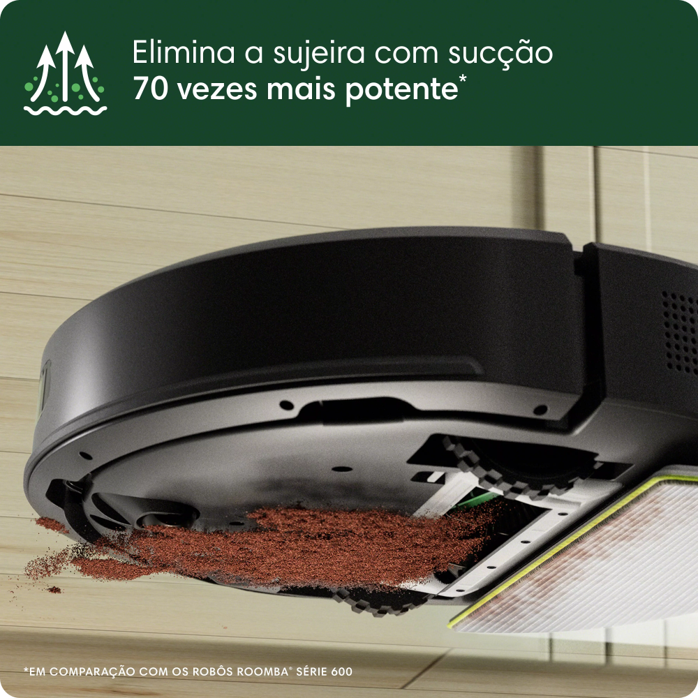 Robô Aspirador, 2 em 1, iRobot - Roomba Combo 105+ com Base AutoEmpety - 127V