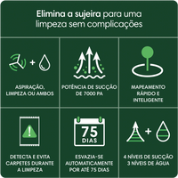 Robô Aspirador, 2 em 1, iRobot - Roomba Combo 105+ com Base AutoEmpety - 127V