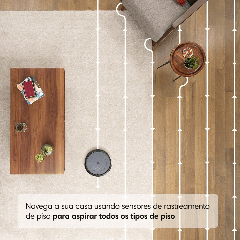 Robô Roomba i5+ Combo Aspirador e Passa Pano com esvaziamento Automático da iRobot - Bivolt