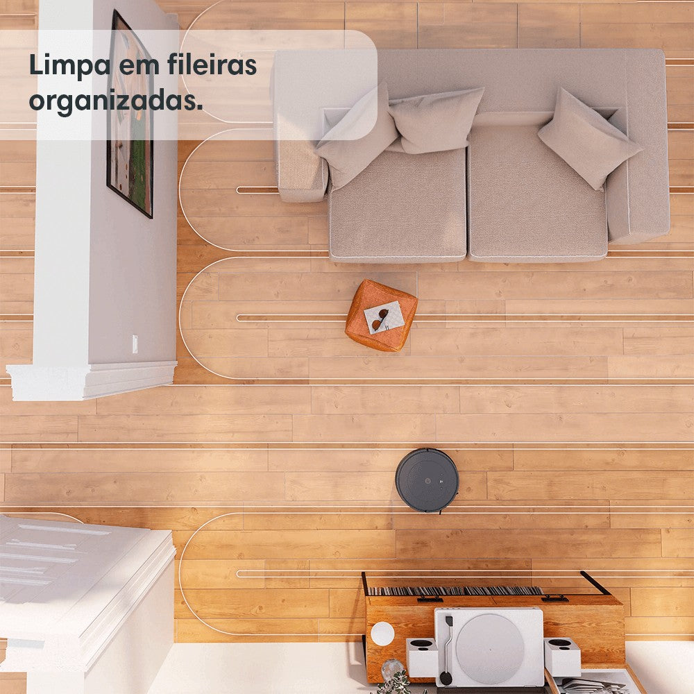 Robô Aspirador de Pó e Passa-Pano Inteligente Bivolt Roomba Essential Y 2 em 1