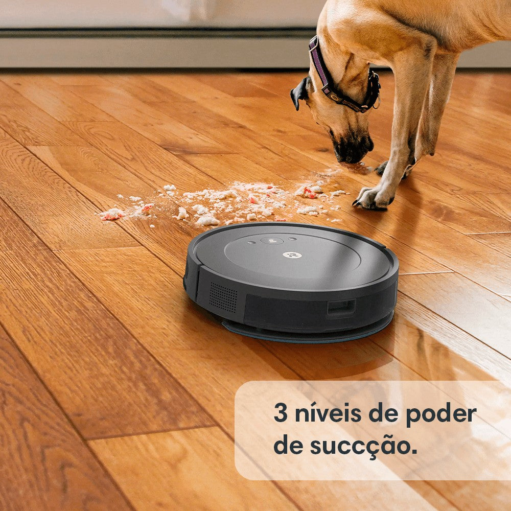 Robô Aspirador de Pó e Passa-Pano Inteligente Bivolt Roomba Essential Y 2 em 1