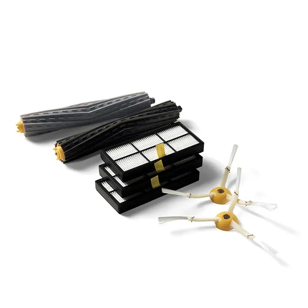 Kit de Reposição com: 2 Escovas Emborrachadas, 3 Filtros Hepa e 2 Escovas Laterais para Roomba® série 800 e 900