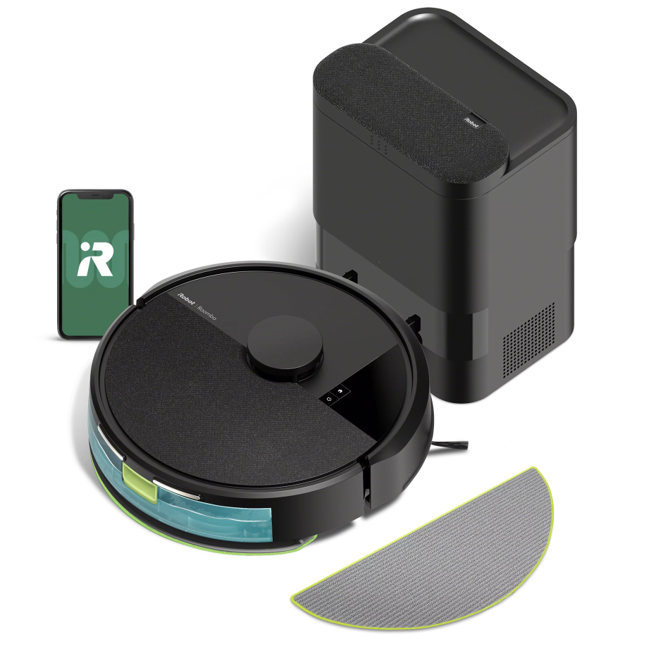 Robô Aspirador Roomba 105+ Combo com Base AutoEmpty Aspira e Passa Pan