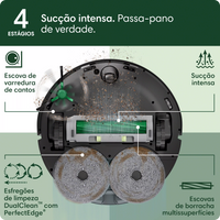 Robô Aspirador, 2 em 1, iRobot - Roomba Combo 405+ com Base AutoWash