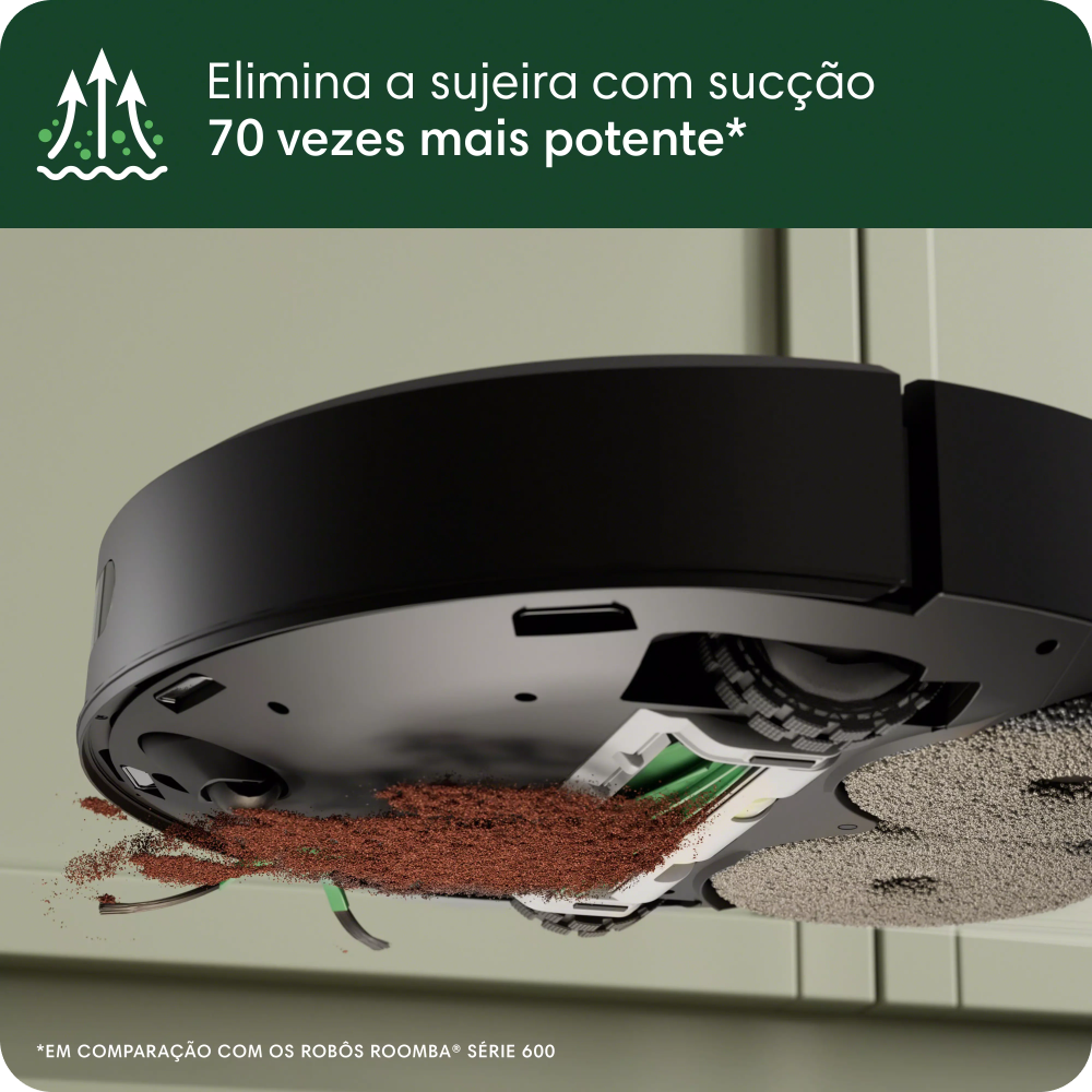 Robô Aspirador, 2 em 1, iRobot - Roomba Combo 505+ com Base AutoWash