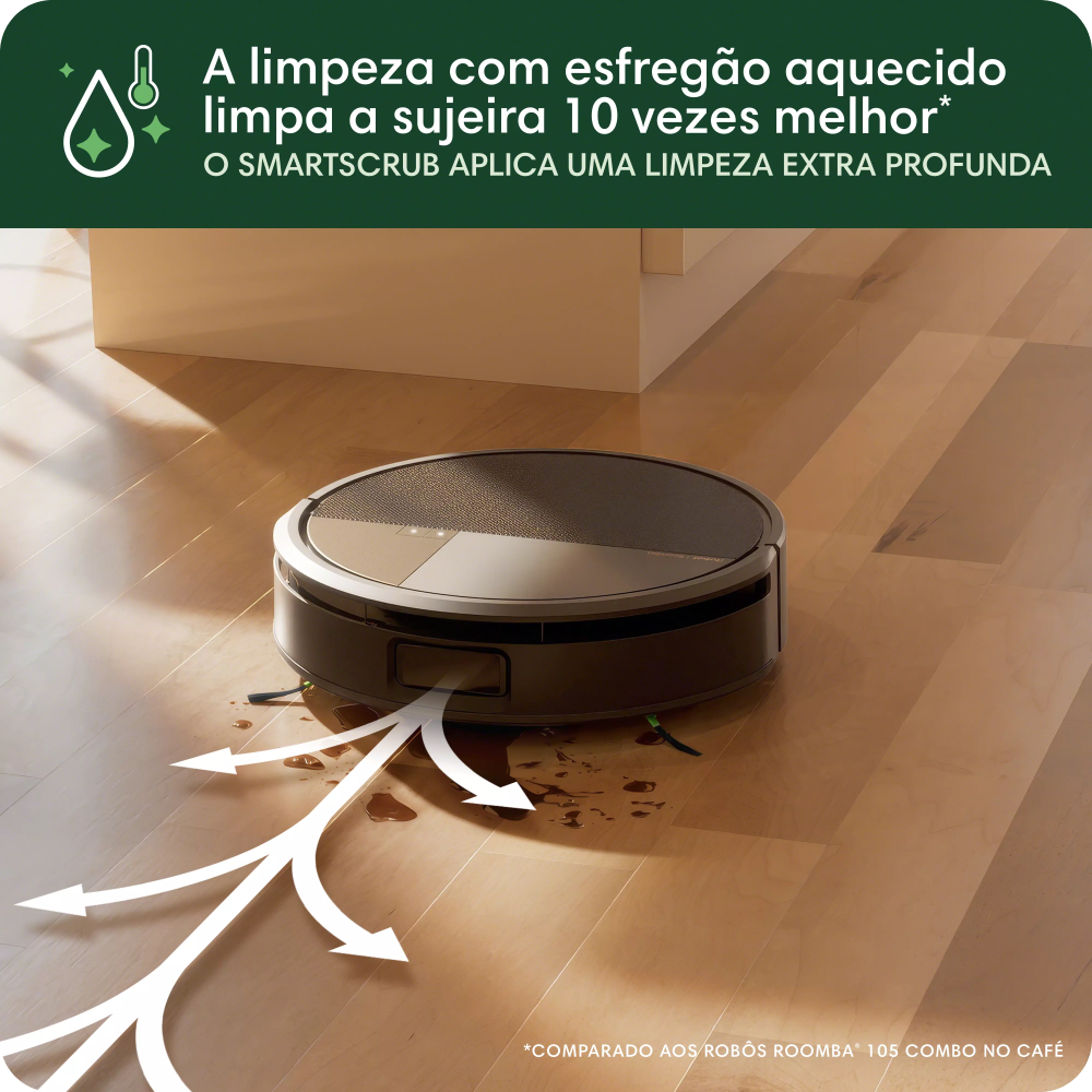Robô Aspirador, 2 em 1, iRobot - Roomba Max Combo 705+ com Base AutoWash