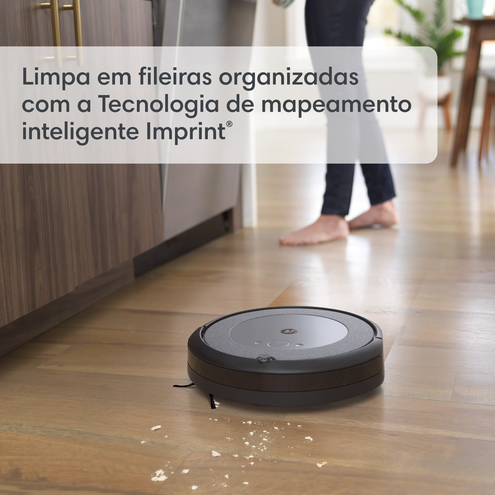 Robô Roomba i5+ Combo Aspirador e Passa Pano com esvaziamento Automático da iRobot - Bivolt