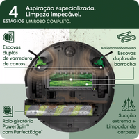 Robô Aspirador, 2 em 1, iRobot - Roomba Max Combo 705+ com Base AutoWash