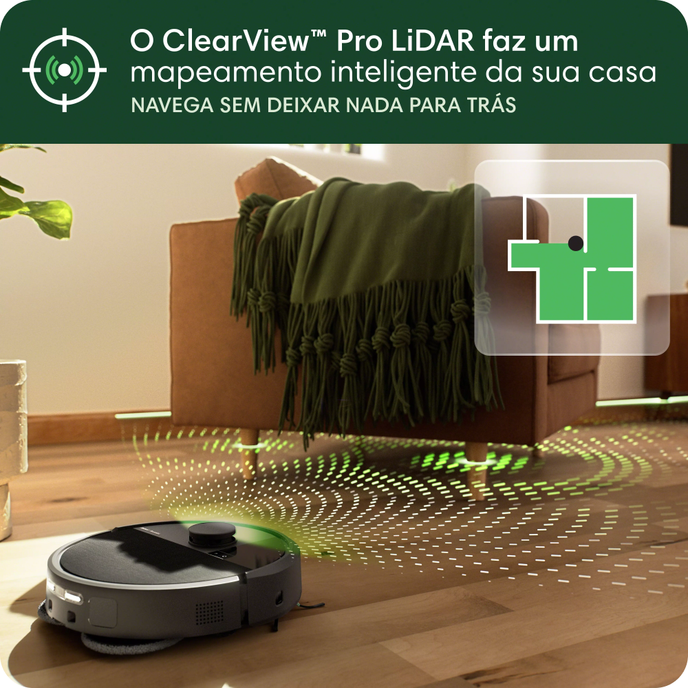 Robô Aspirador, 2 em 1, iRobot - Roomba Combo 505+ com Base AutoWash