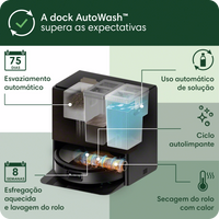 Robô Aspirador, 2 em 1, iRobot - Roomba Max Combo 705+ com Base AutoWash